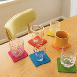 Wool Coasters - Rainbow