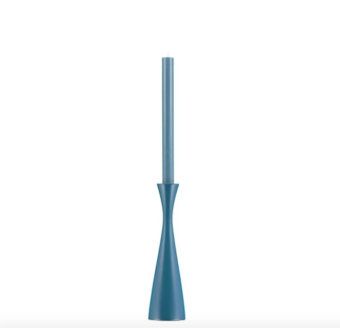 Tall Candle Holder - Petrol Blue