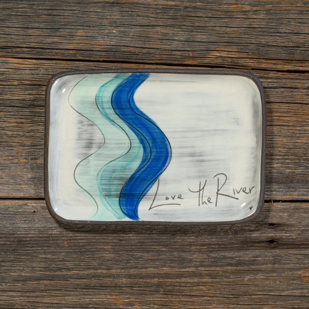 Love The River - Rectangular Tray